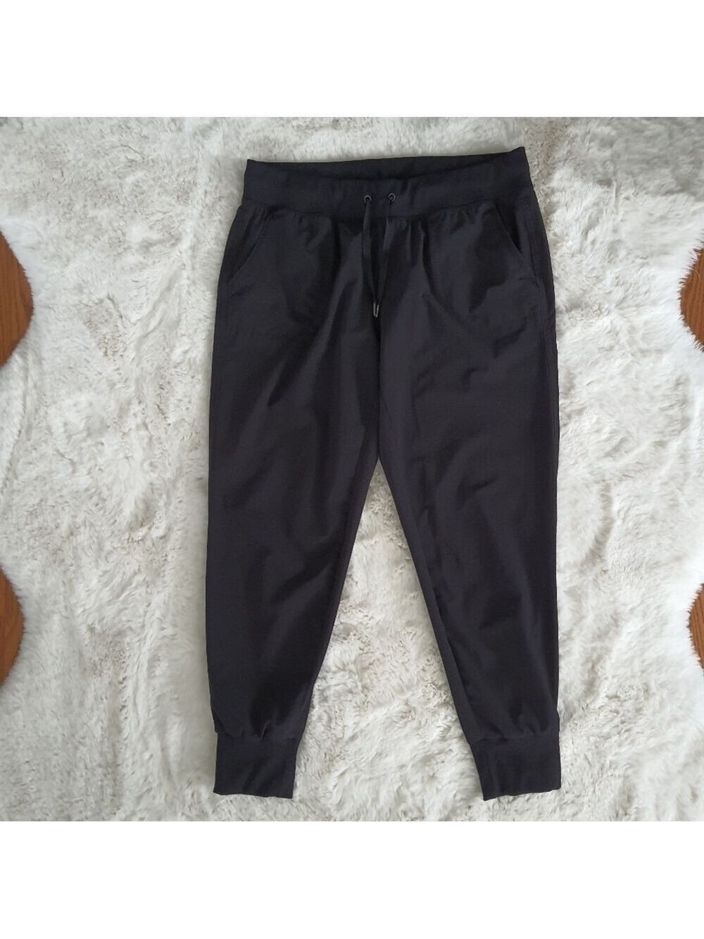 Athleta Black City Joggers Womens 8p Pull-on Pants Stretch Waist